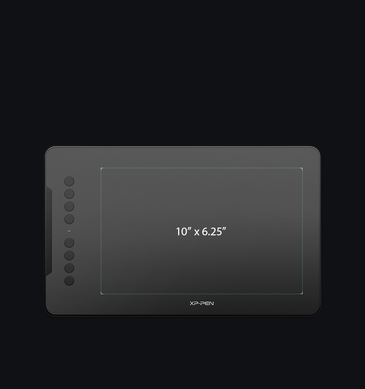 XP-Pen Deco 01 Tableta gráfica Con Área activa de 10 x 6.25 Pulgadas
