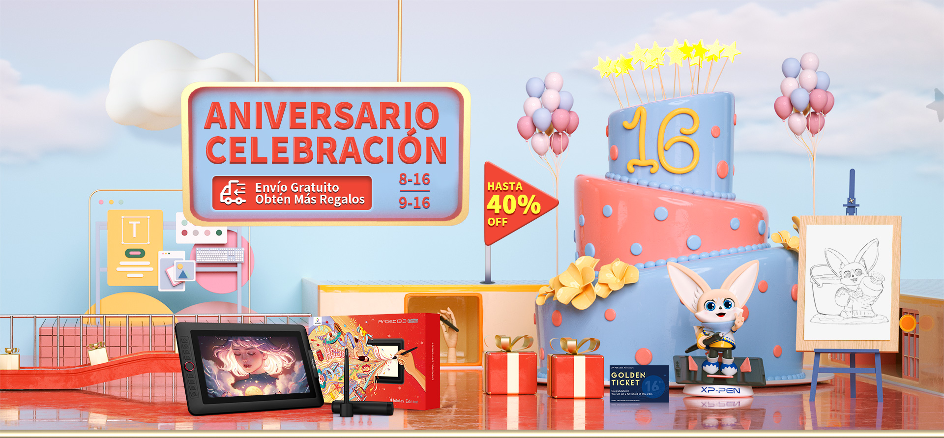 Ofertas de Aniversario 16 anos de tabletas graficas XP-Pen.jpg