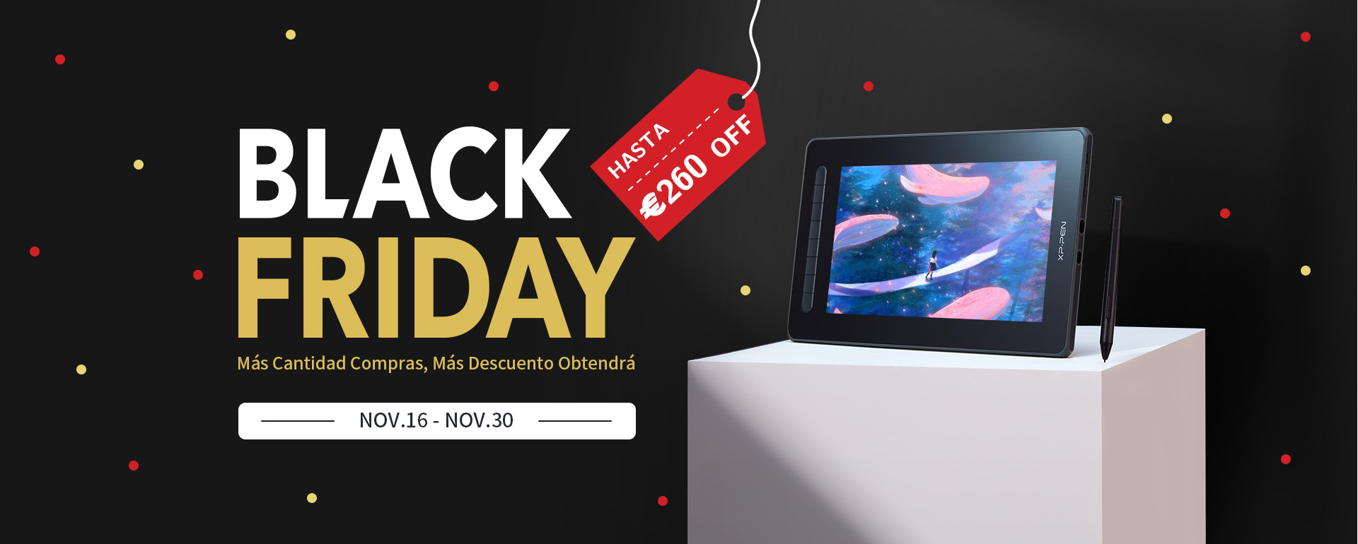 tableta gráfica digitalizadora xp-pen black friday