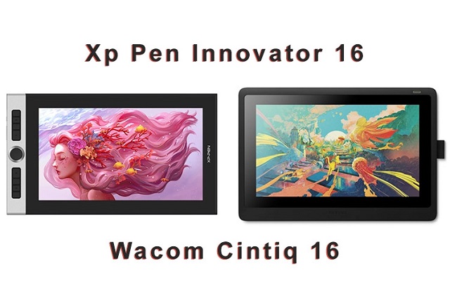 pantalla grafica xp-pen innovator 16 vs wacom cintiq 16