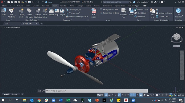 Autocad Programa para Diseño de motores de aviación