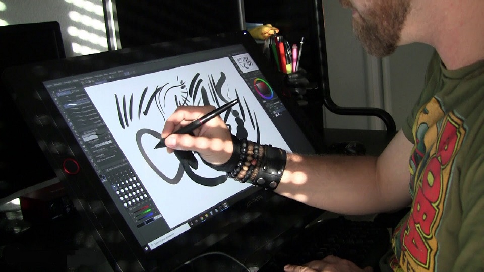 Dibujar en Clip Studio Paint con tableta gráfica pantalla XPPen Artist 24 Pro