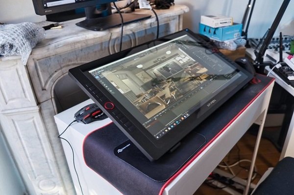 xp-pen artist 24 pro tableta gráfica con display para modelado 3D en blender