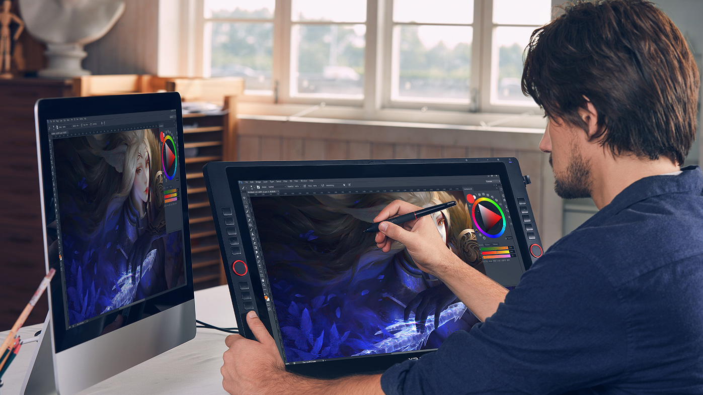 2K QHD pantalla Artist 24 Pro ofrece imágenes brillantes, dinámicas y realistas