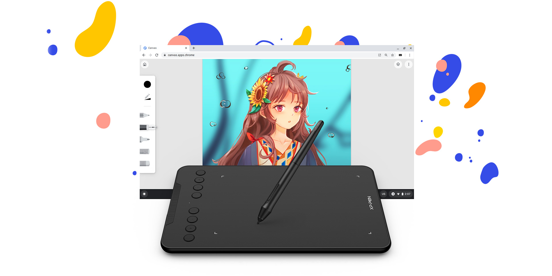 usar Chrome OS en su tableta digitalizadora XP-Pen Deco mini7