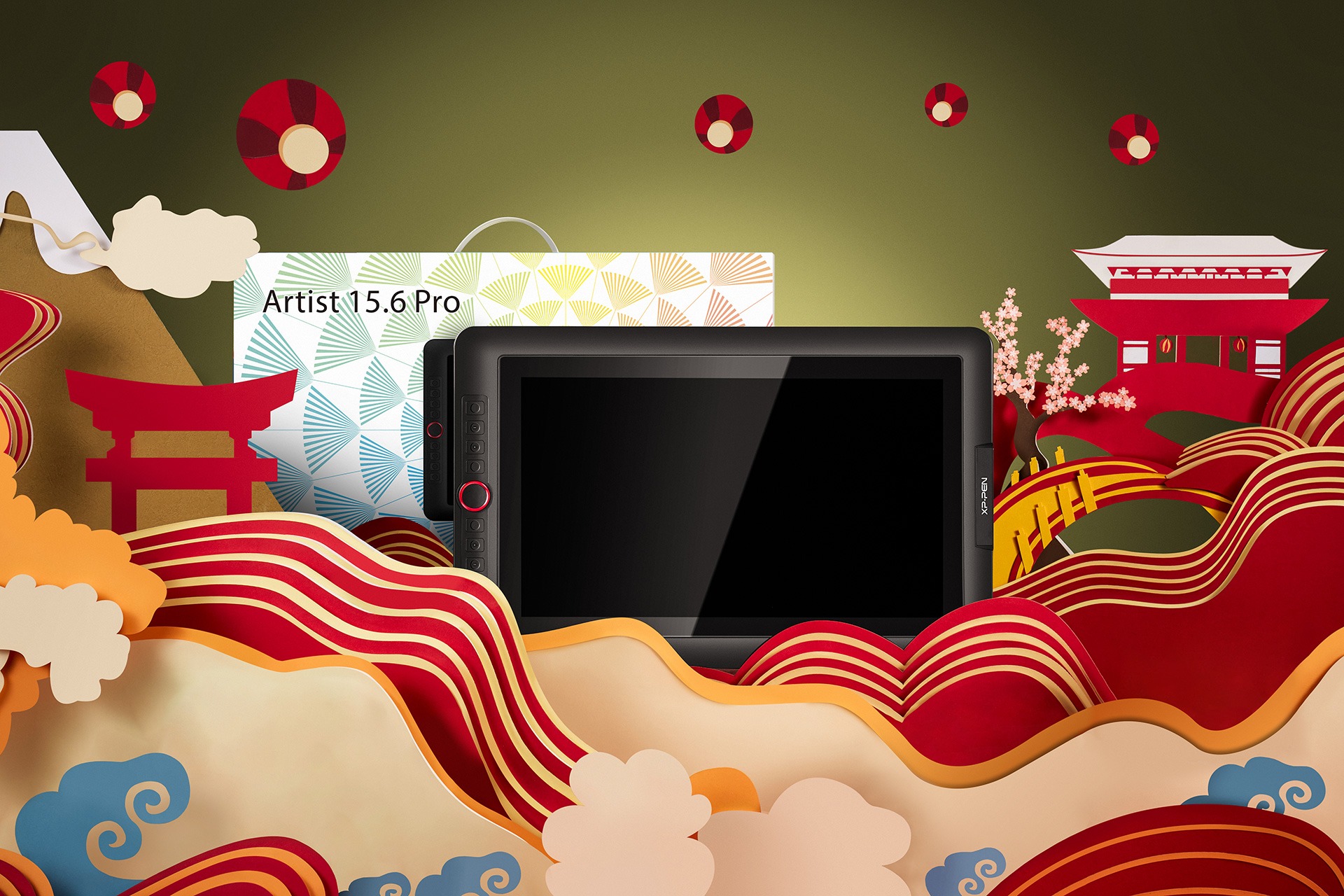 tableta para diseño grafico XP-Pen Artist 15.6 Pro Versión de Fiesta
