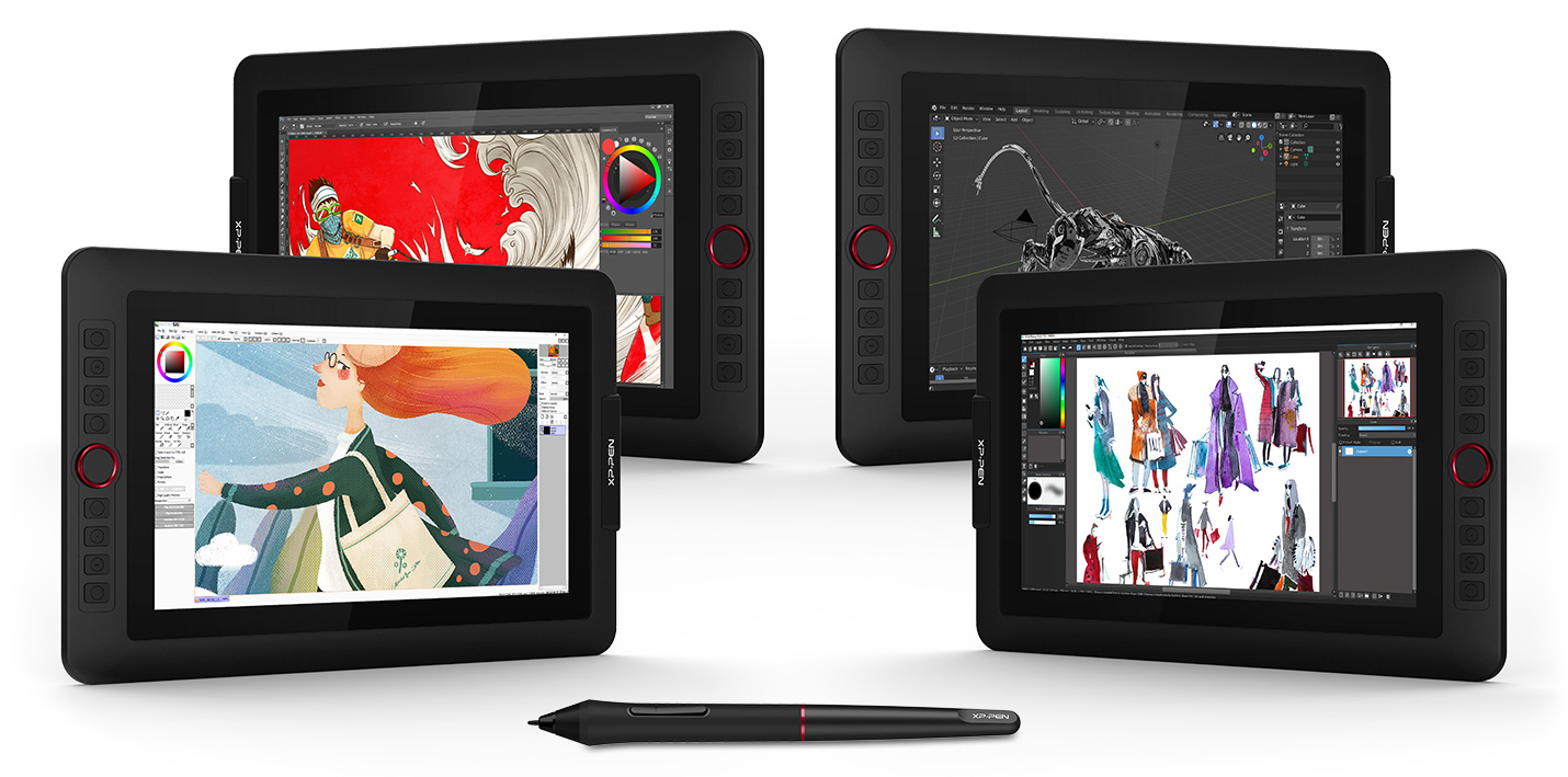 XP-Pen Artist 12 Pro es compatible con Windows 10/8/7 y Mac OS ,funciona con los principales software de gráficos