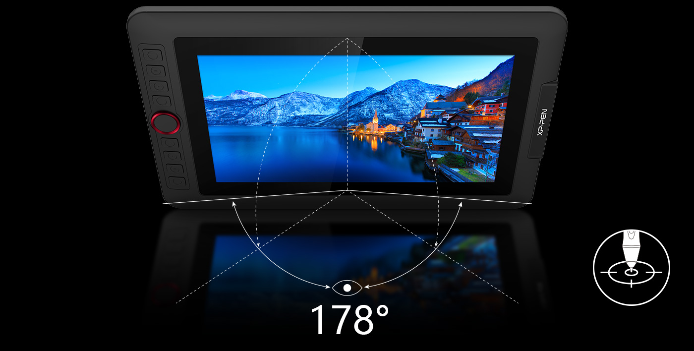 tableta digitalizadora XP-Pen Artist 12 Pro con monitor adopta una tecnología totalmente laminada