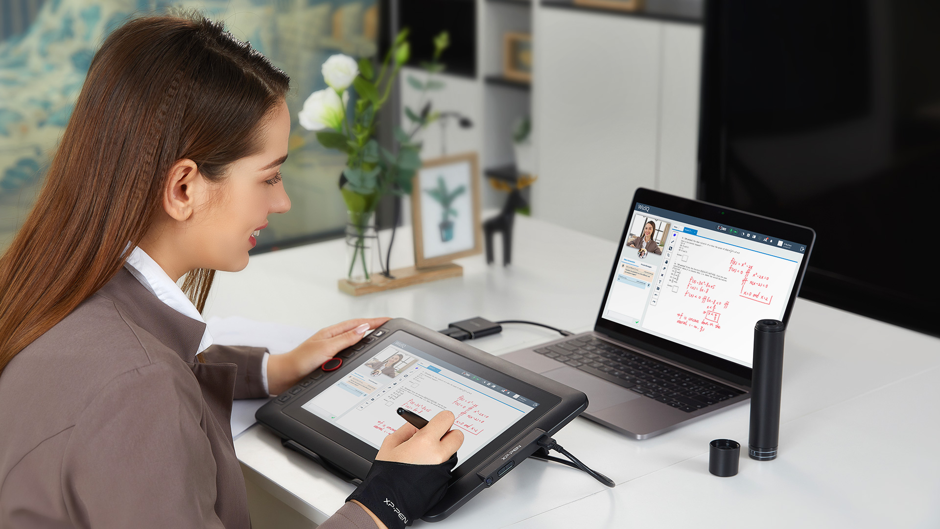tableta digitalizadora XP-Pen Artist 12 Pro para escribiendo, editando y anotando directamente en archivos