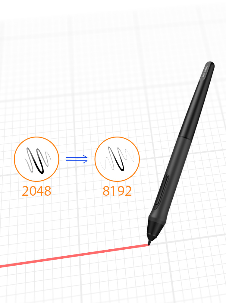 XP-Pen Artist 13.3 Tableta para dibujar con 8192 niveles de presión