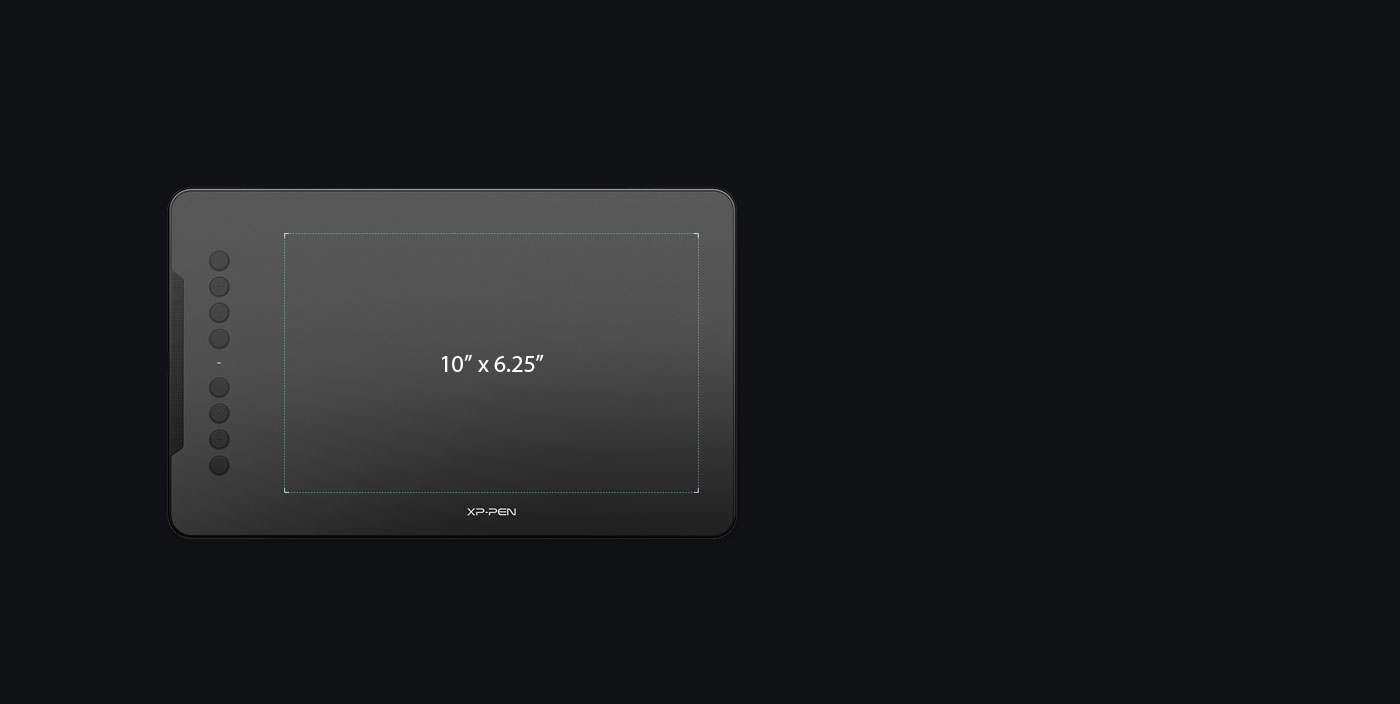XP-Pen Deco 01 Tableta gráfica Con Área activa de 10 x 6.25 Pulgadas