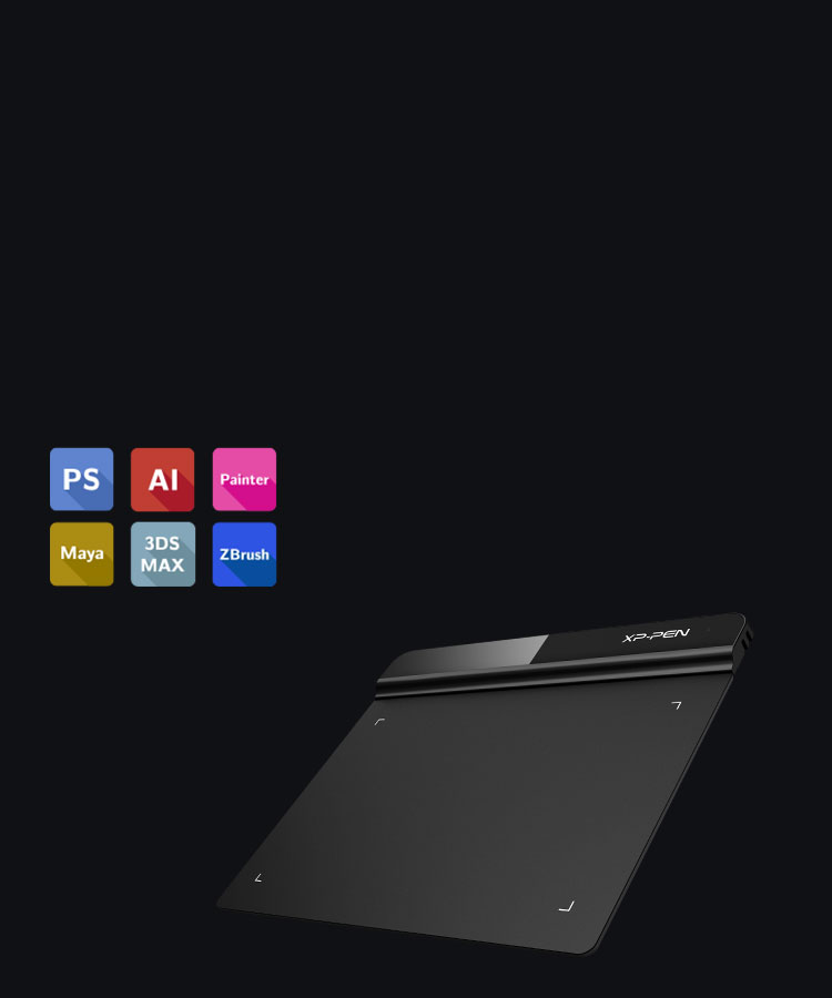 XP-Pen Star G640 Tableta Compatible Windows y Mac OS y programas de dibujo photoshop y illustrator